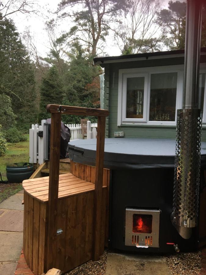 Вилла Woodland Cabin With Private Wood-Fired Hot-Tub Фарнем Экстерьер фото